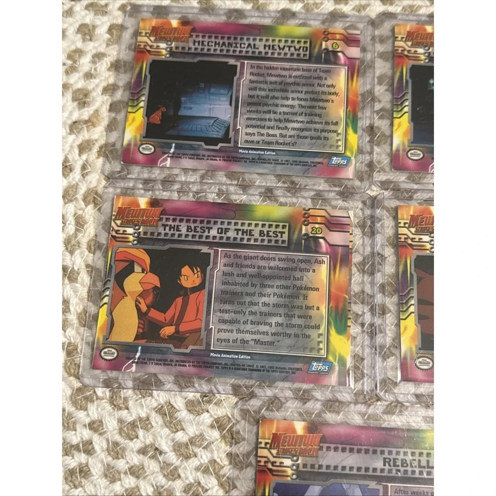 1999 Pokemon Mewtwo Strikes Back Cards Lot Of 5 Fast Shipping